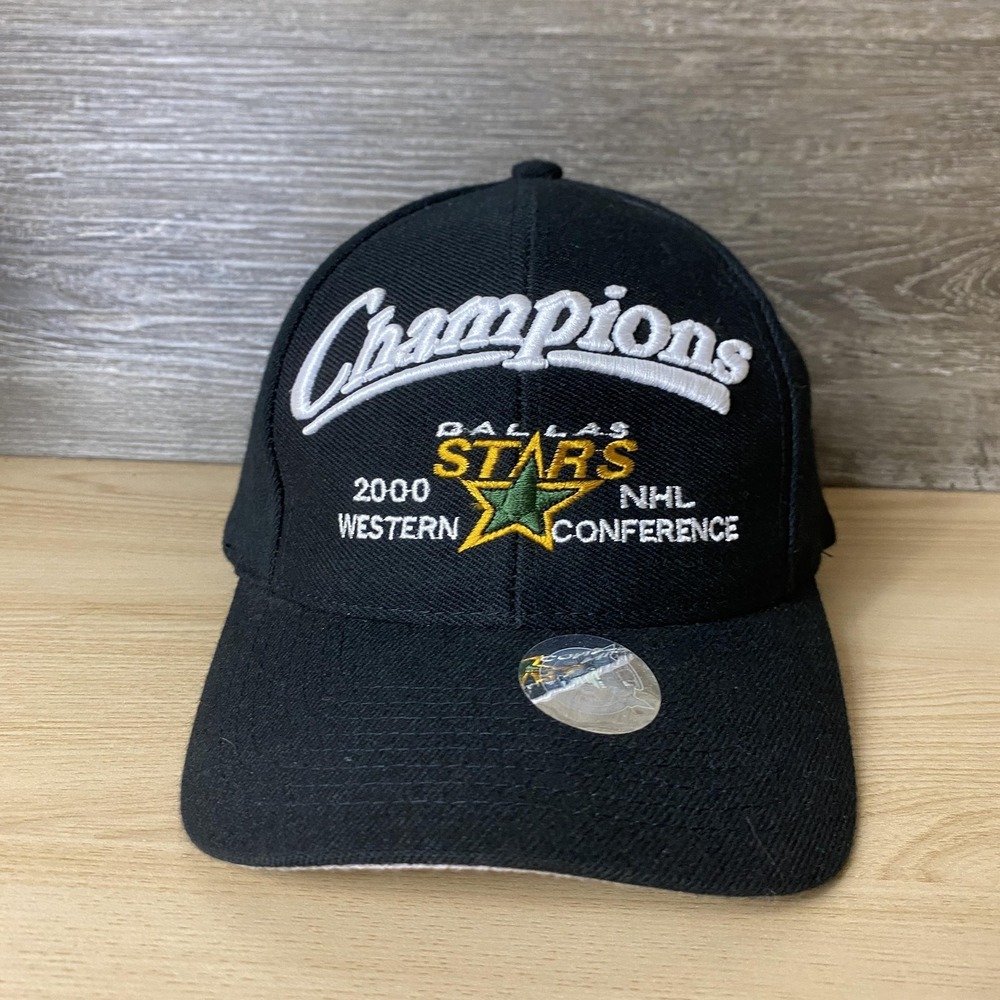 Vintage Dallas Stars Hat Cap Snap Back NHL Hockey Champions Western Conference 2